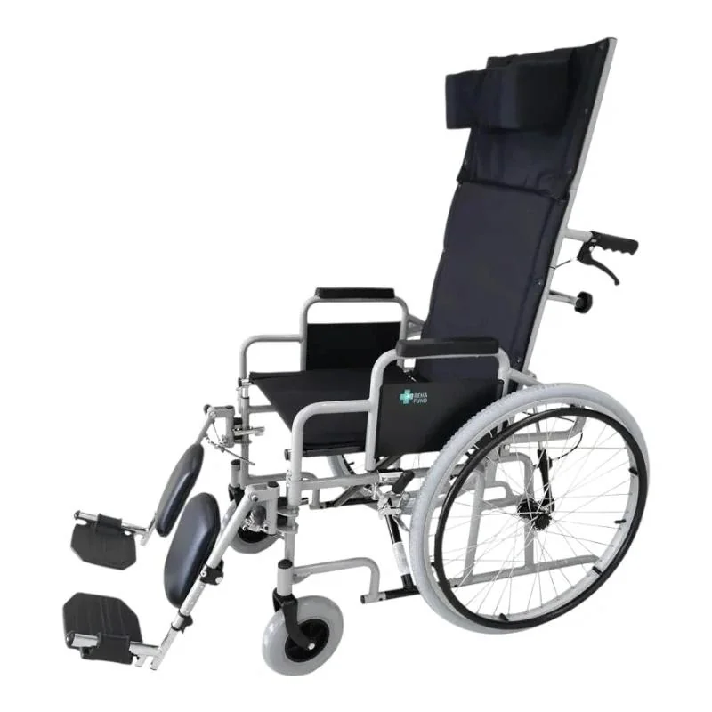REHAFUND polohovateľný invalidný vozík YJ-011JA, 45cm, čierny Farba: sivá