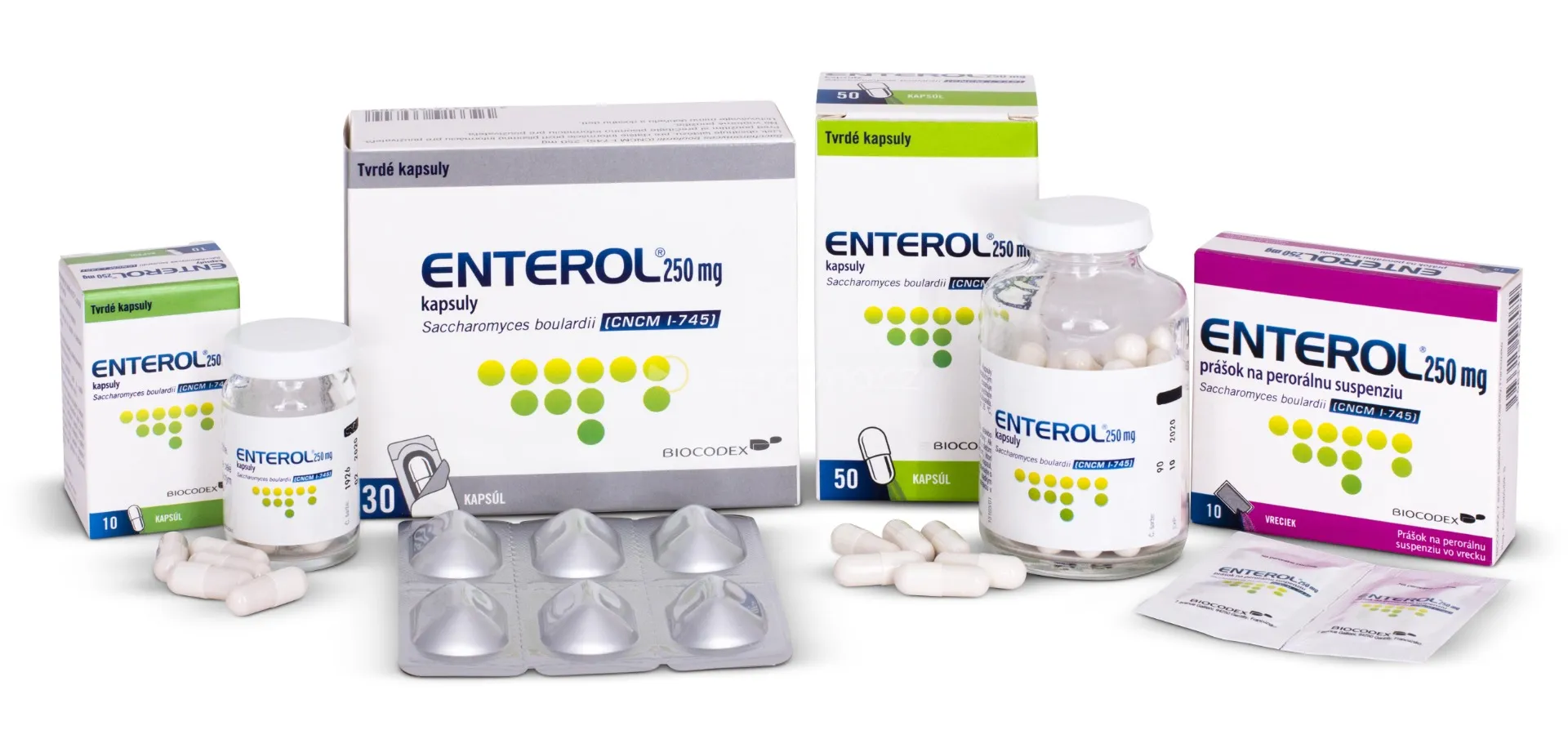 Enterol 250 mg kapsuly 1×10 cps, pomoc pri hnačkových stavoch