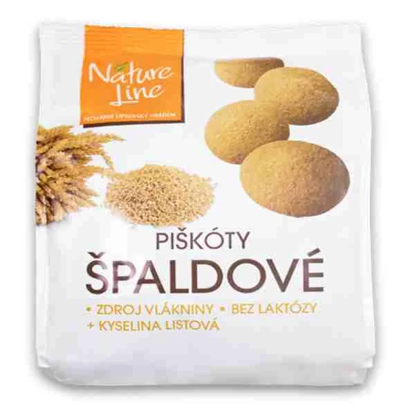 NATURE LINE PIŠKÓTY špaldové 1×120 g, zdravá sladkosť
