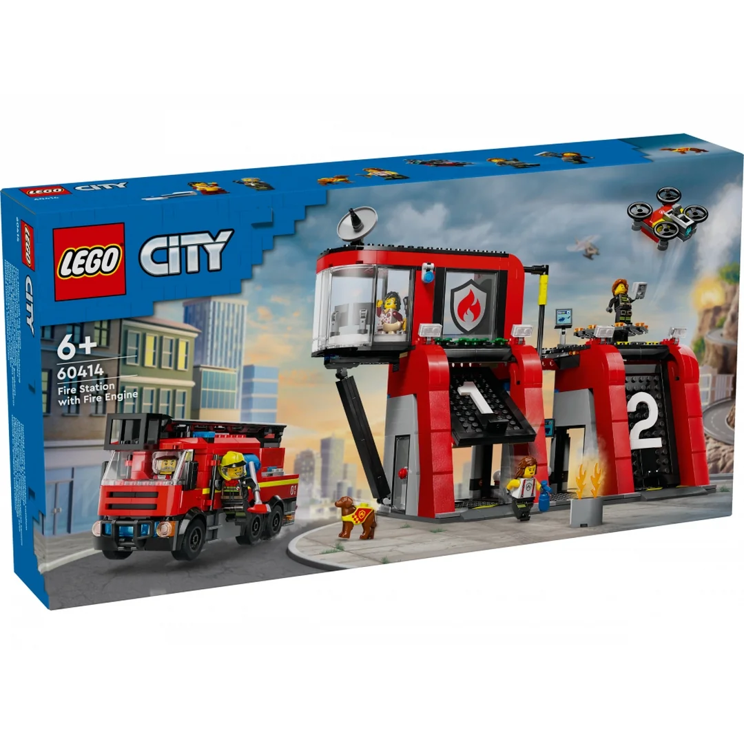 LEGO® City 60414 Hasičská stanica s hasičským vozidlom