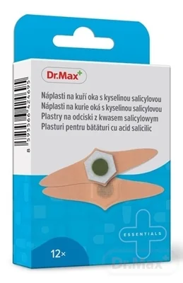 Dr. Max Náplasti na kurie oká 1×12 ks, s kyselinou salicylovou