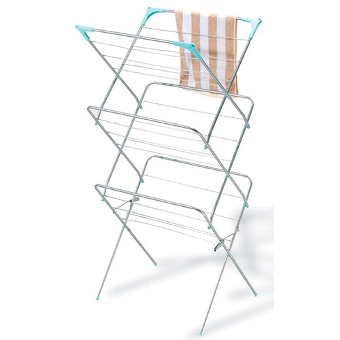MagicHome sušiak na prádlo CD162, 1 ks Na uteráky a bielizeň, skladací, 63x40x145 cm