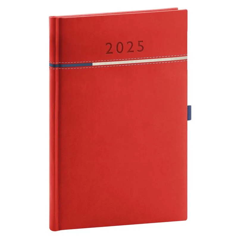 Týždenný diár Tomy 2025, červený