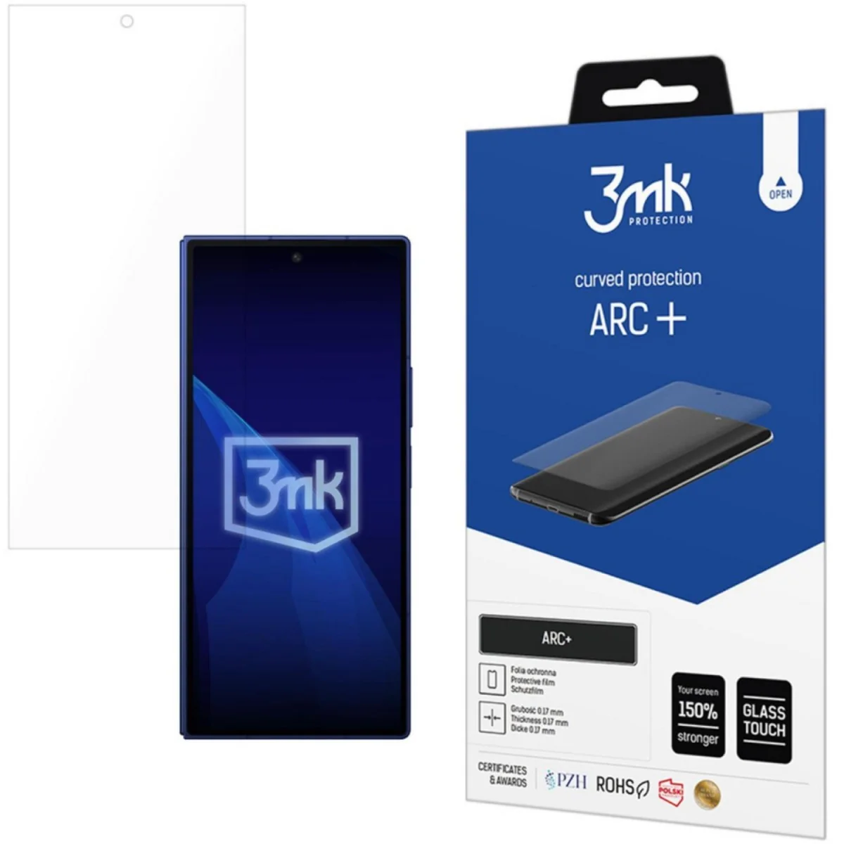Ochranné sklo pre zaoblený displej Transparentná