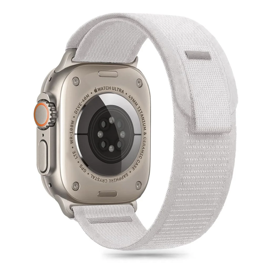 Tech-Protect Nylon Stripe remienok na Apple Watch 44/45/46/49mm, crayon grey n grey
