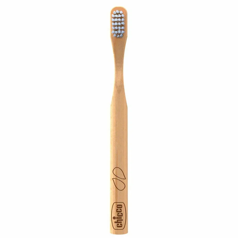 CHICCO Kefka zubná ekologická, biologicky odbúrateľná bambusová Eco Bamboo 36m+ 1 ks