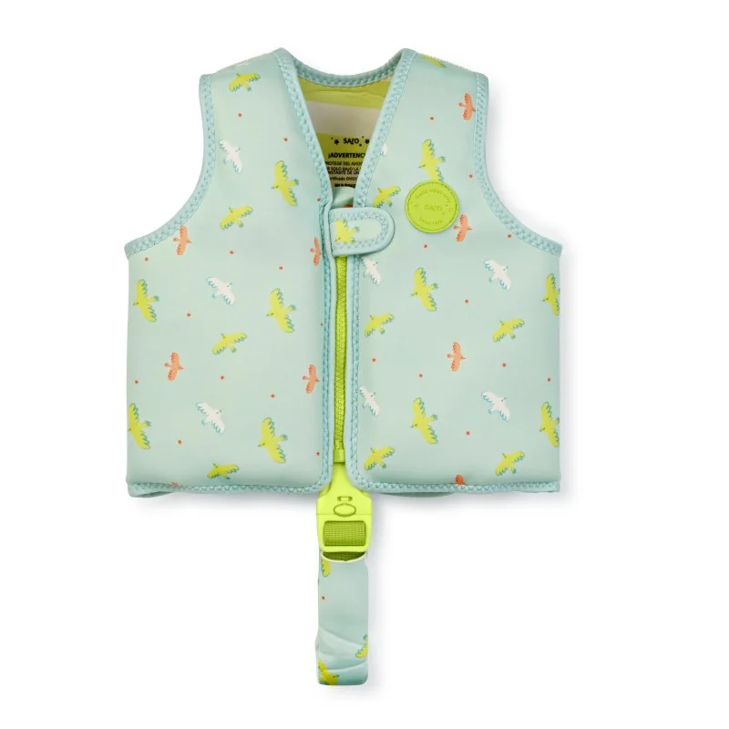 Saro Baby plavecká neoprénová vesta s UV ochranou (1-3r) Tropicool Pink