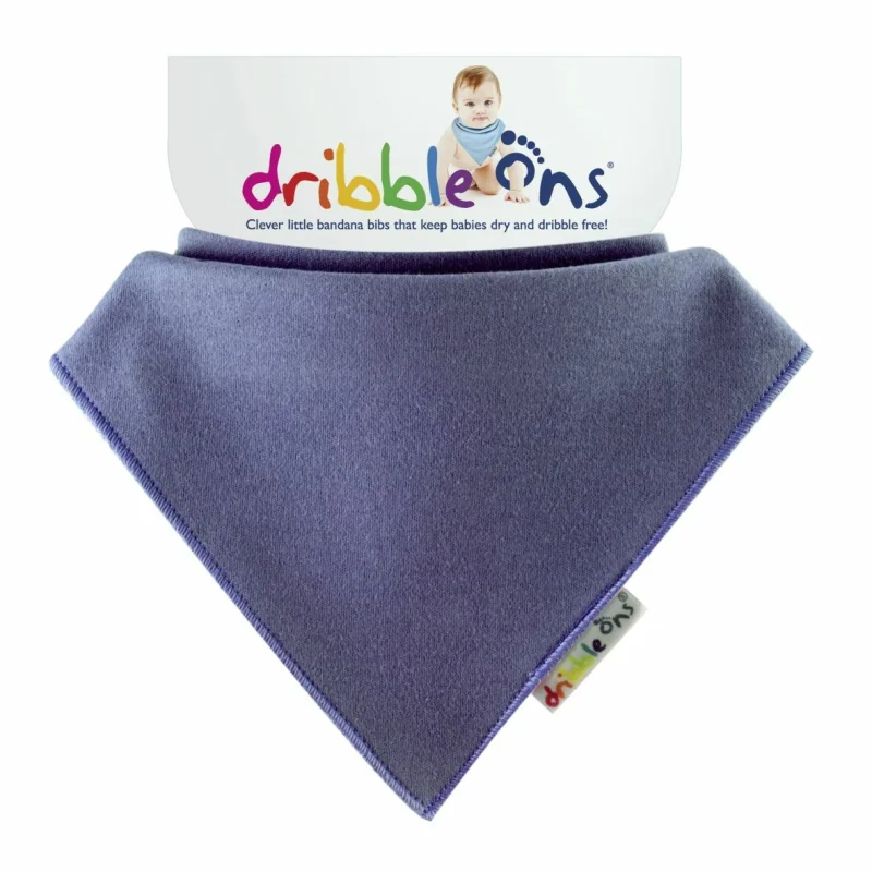 Dribble Ons detský šatkový podbradník Bright Blueberry