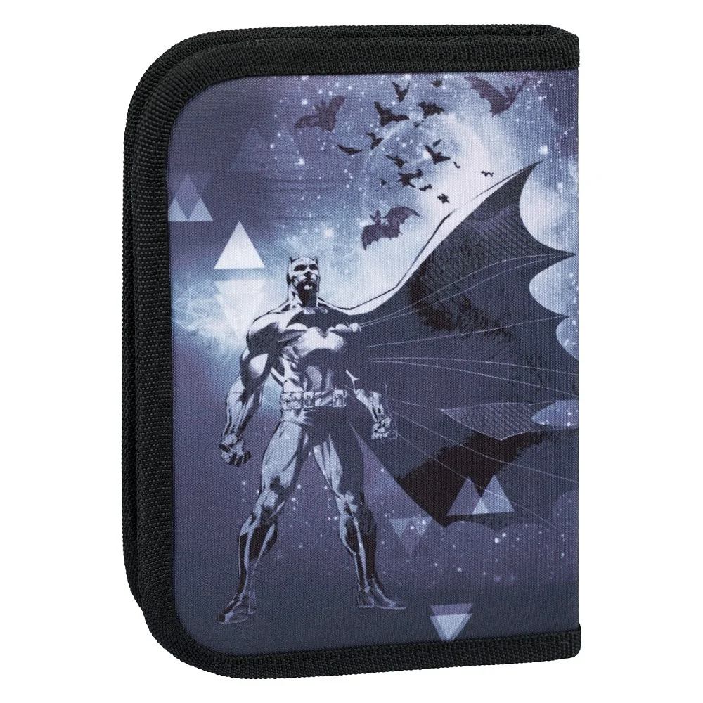 Školský peračník jednoposchodový Batman Storm čierny, 19x13x4 cm