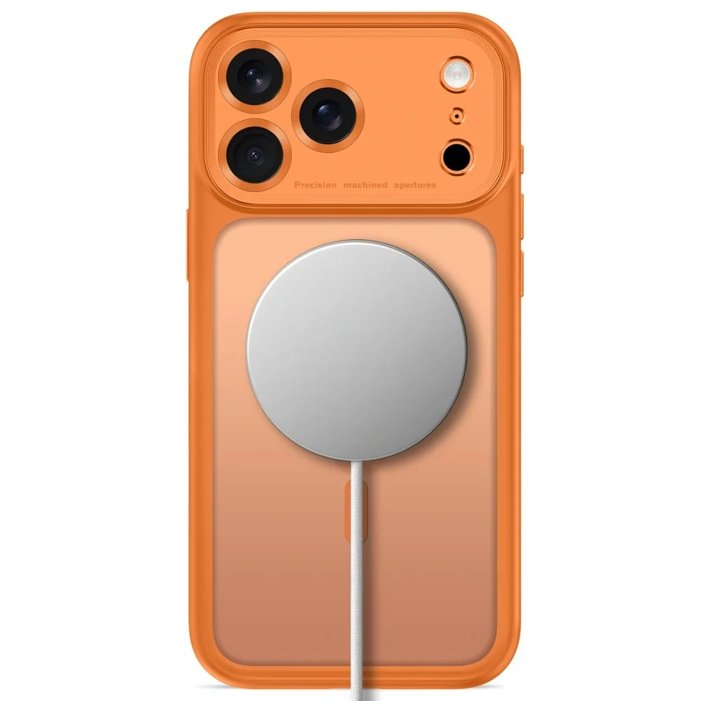 Tech-Protect MagPeak MagSafe CC kryt na iPhone 17 Pro Max / 18 Pro Max, oranžový