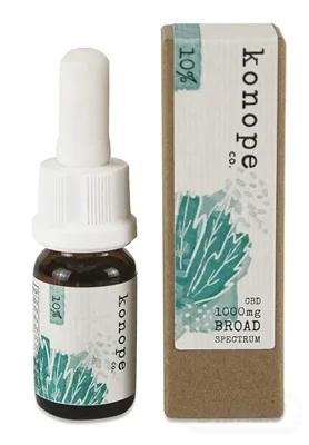 Konope co. 10% CBD v organickom argánovom oleji - Široké Spektrum 1000mg 1×10 ml, argonový olej