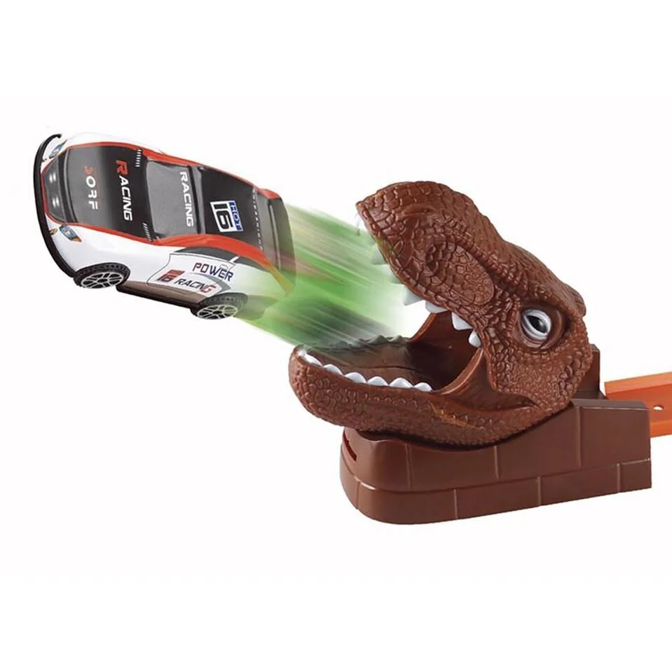 Vystreľovacia dráha 45cm dino so 4 autami