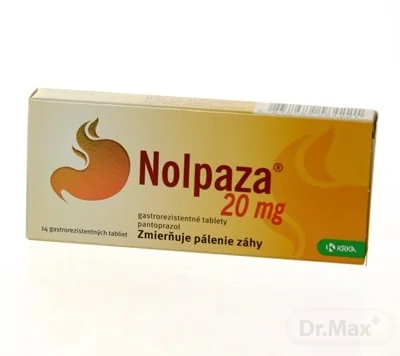 Nolpaza 20 mg 1×14 tbl, liek proti páleniu záhy