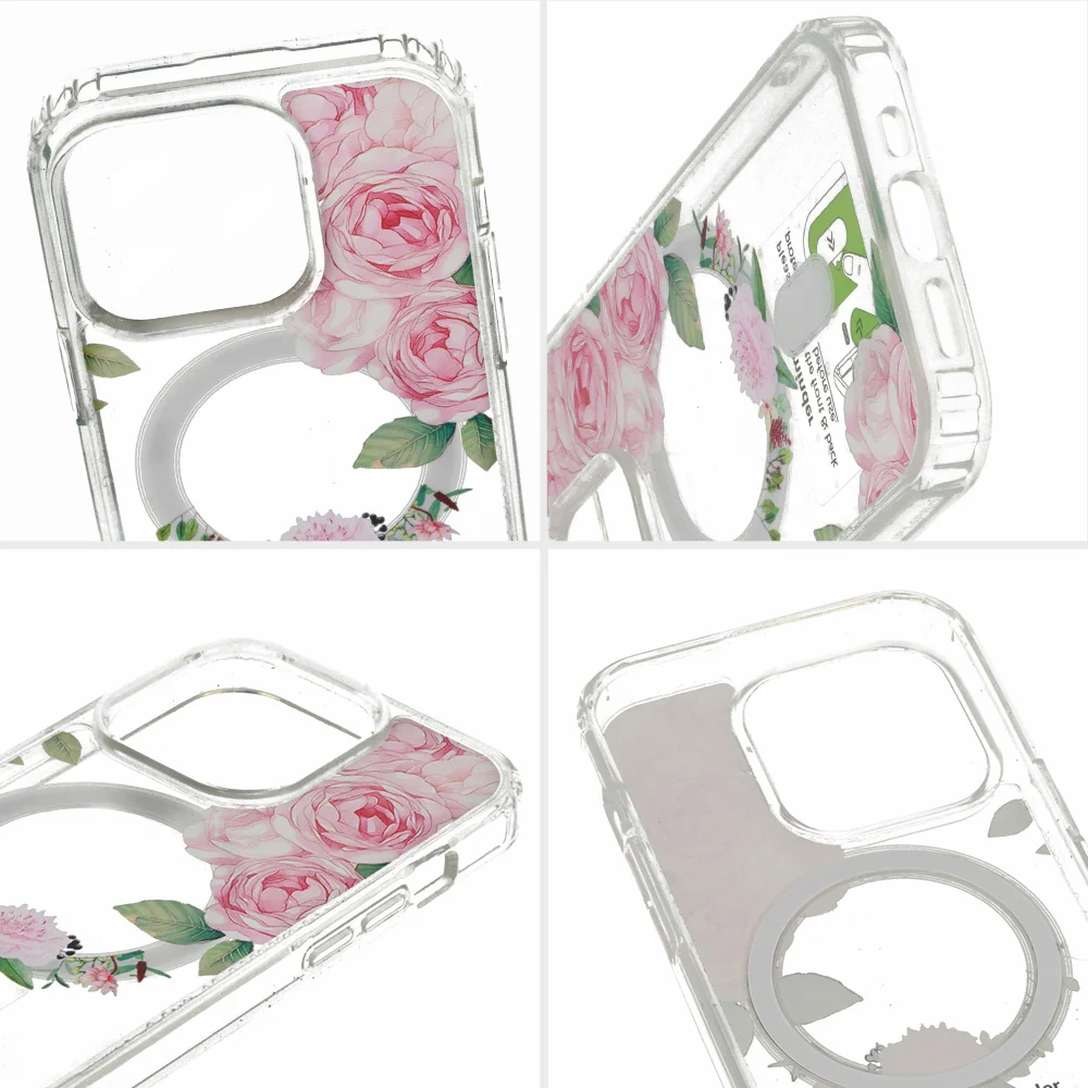 MG Flower MagSafe kryt na iPhone 12, pink flower