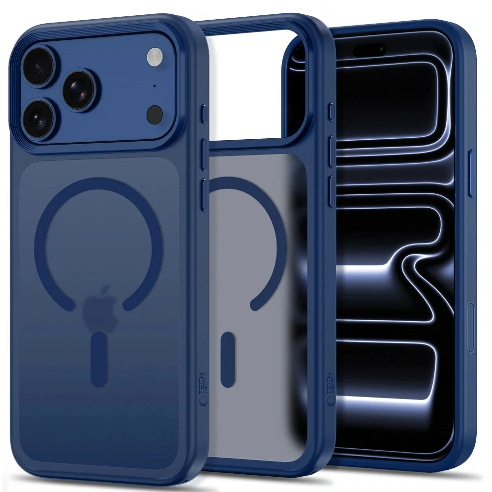 Tech-Protect MagMat MagSafe CC kryt na iPhone 17 Pro Max / 18 Pro Max, tmavomodrý