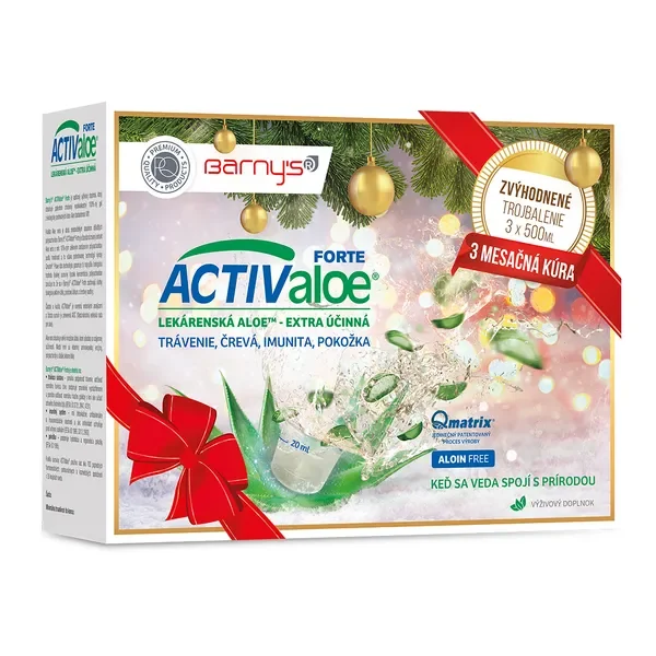 Barny’s® ACTIValoe forte VB24 2×500 ml, podpora imunity, trávenia, detoxikácie a hydratácie pokožky v jednej odmerke