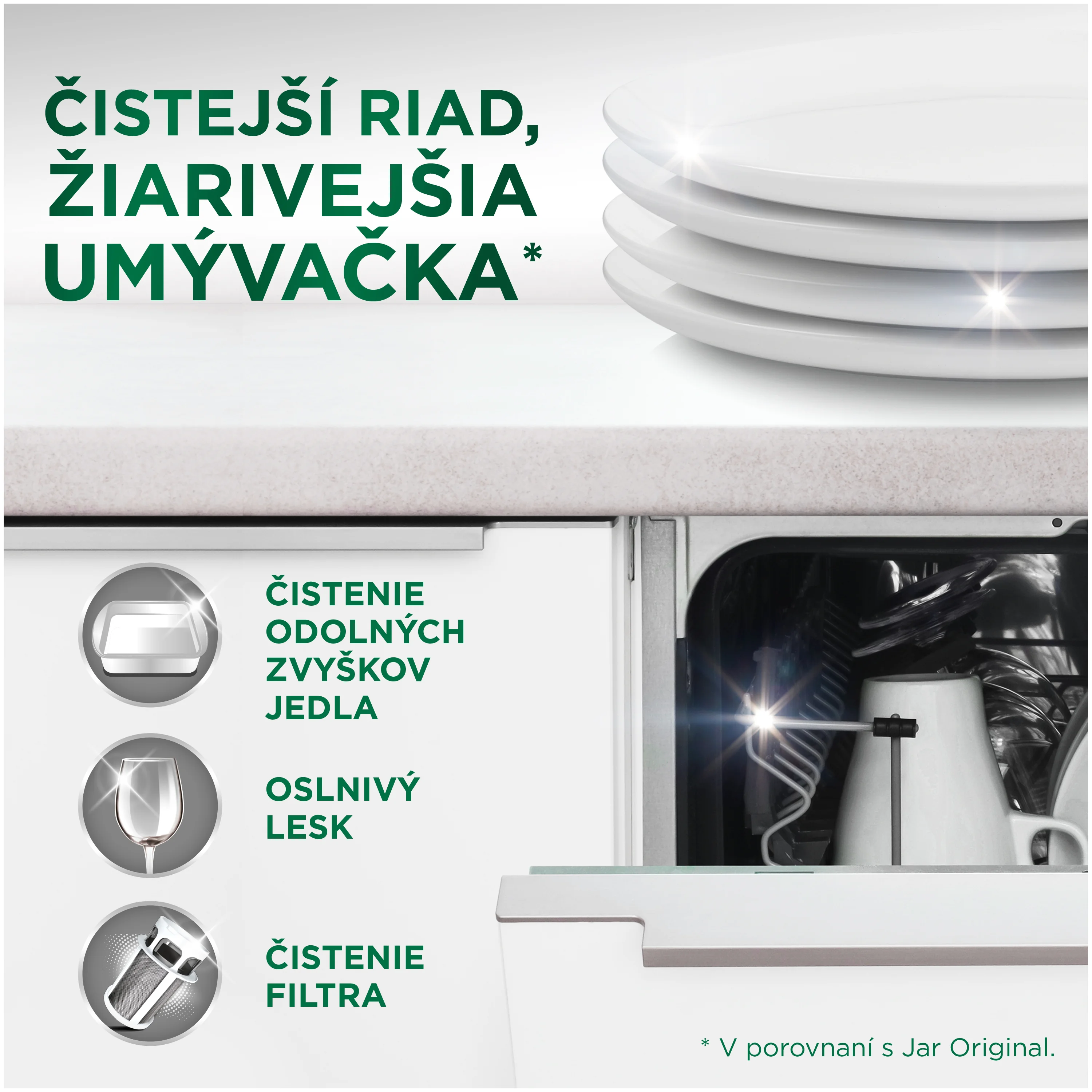 Jar Platinum Lemon tablety do umývačky riadu 73 ks
