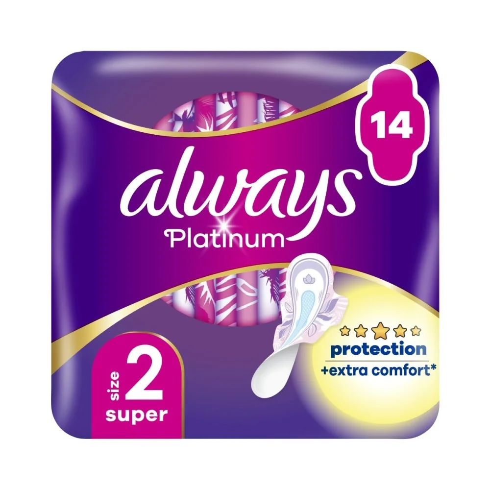 Always Platinum Duo 14ks Super+ 1×14 ks, hygienické vložky