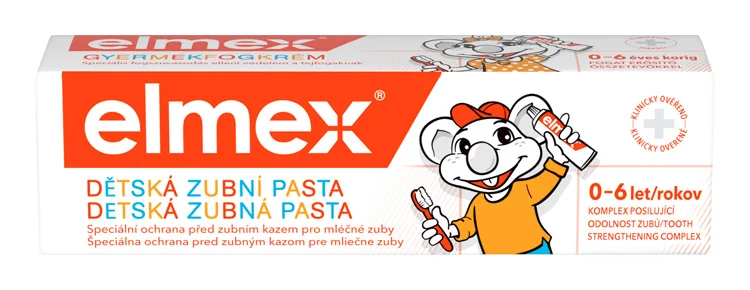 ELMEX DETSKÁ ZUBNÁ PASTA 1×50 ml, posilňuje zubnú sklovinu a odolnosť