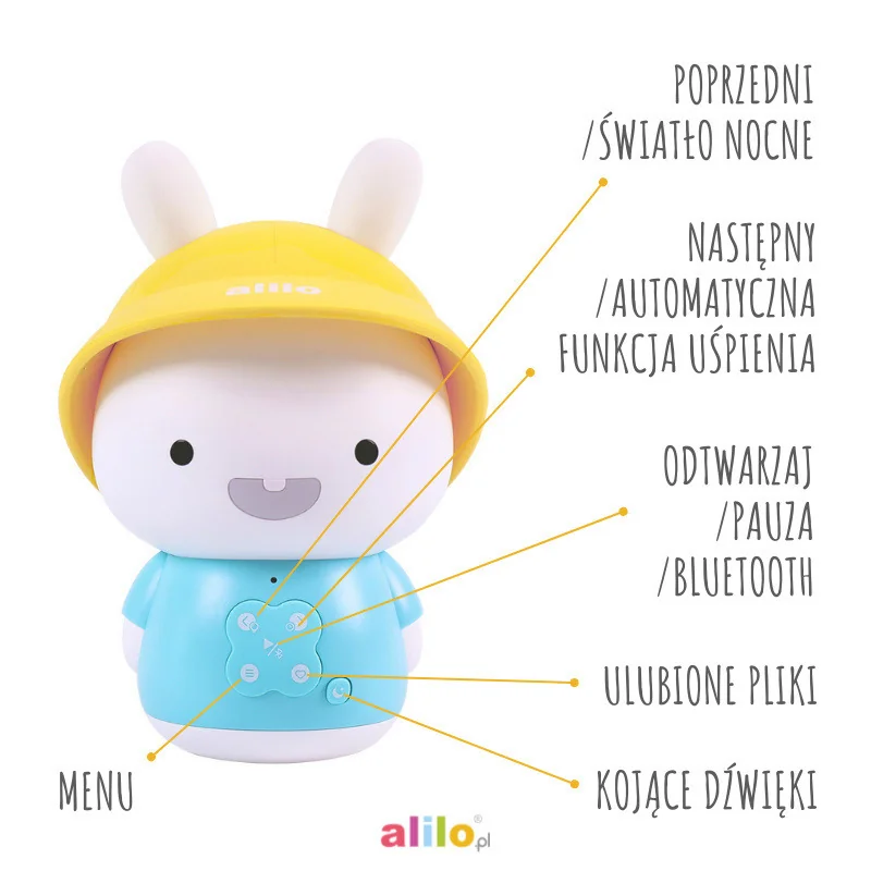 Alilo Baby Bunny G9S+ králiček s Bluetooth, ružový