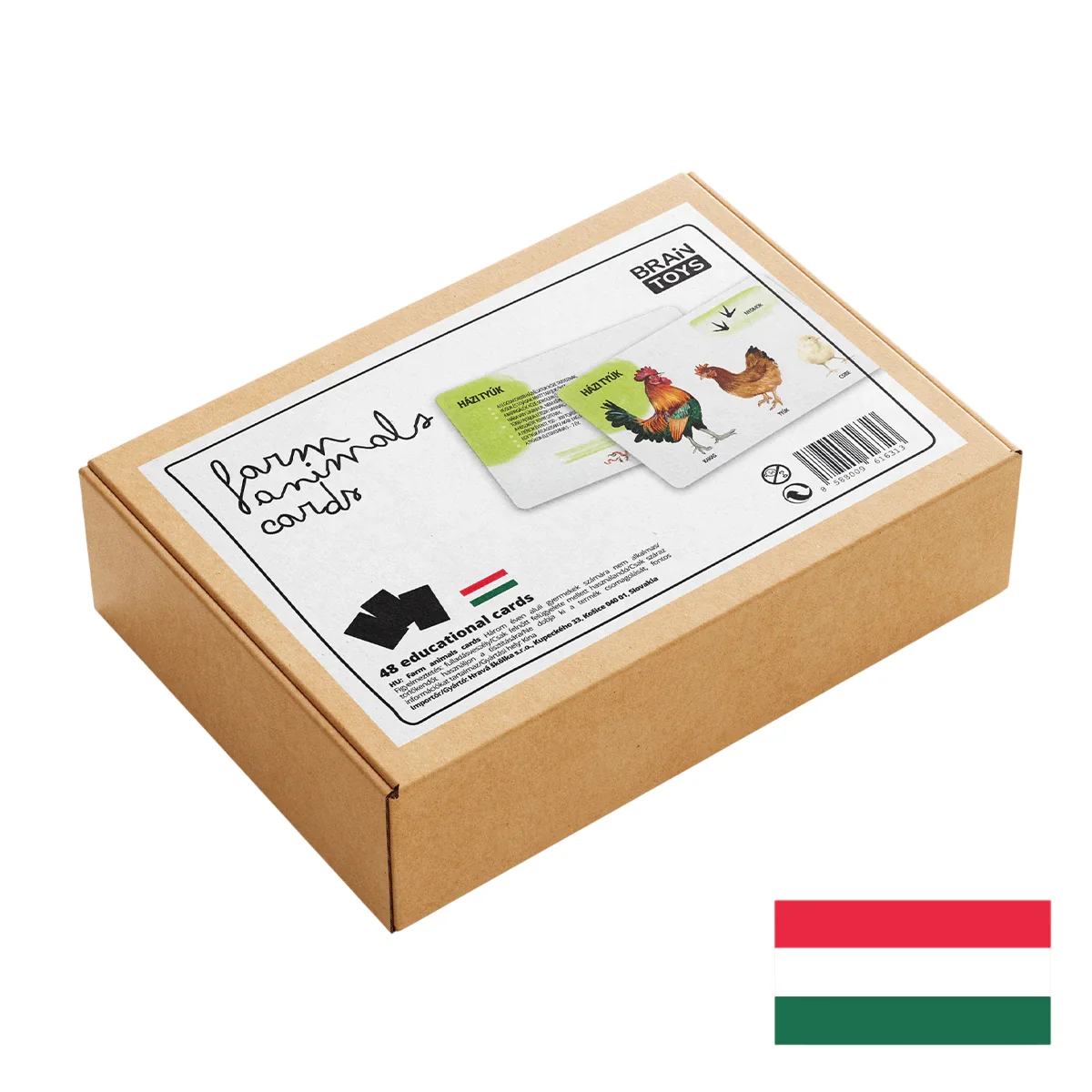Sada edukačných kariet domáce zvieratá HU