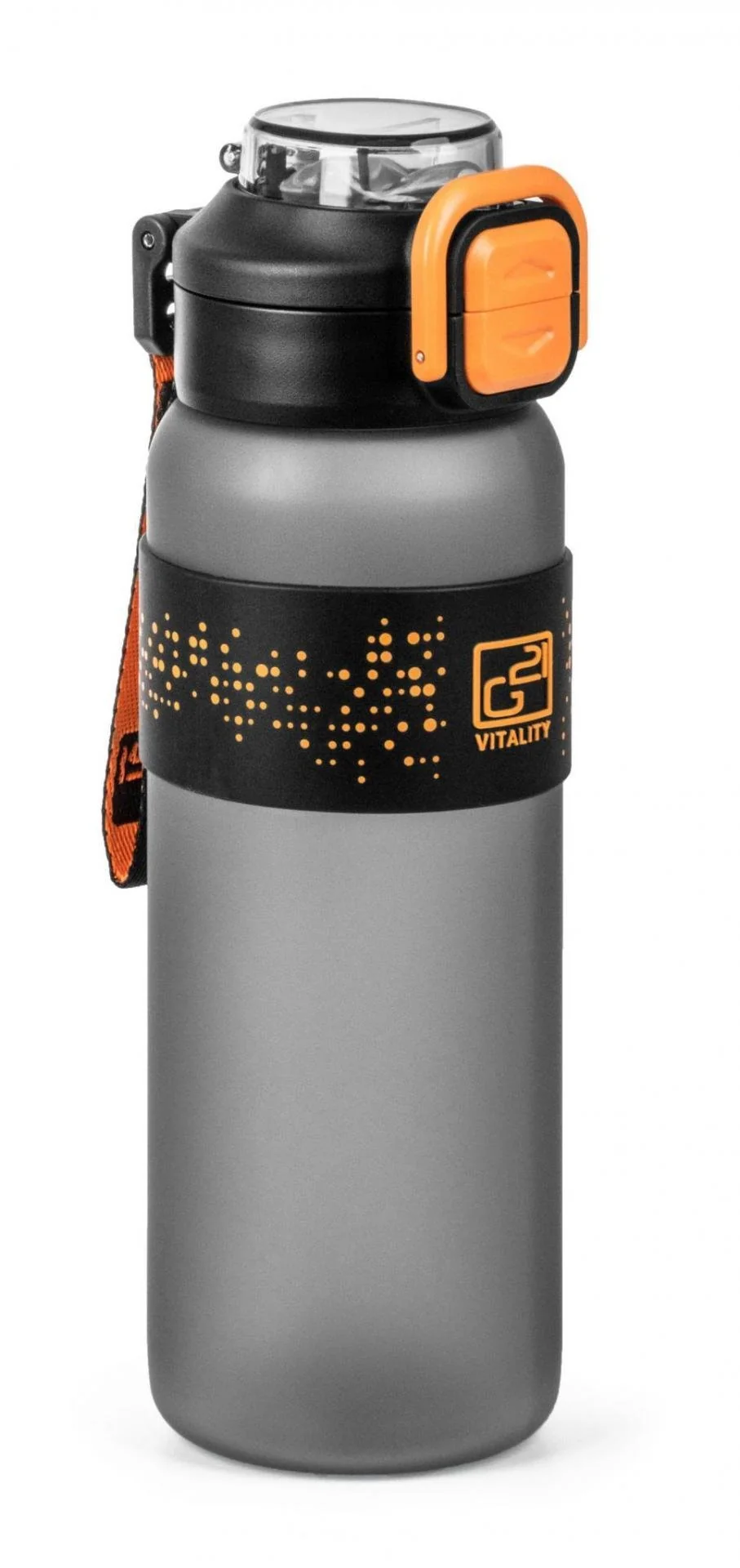 Fľaša G21 na pitie 1000 ml 2v1, sivá zmrznutá G21LAH10CO-ZM