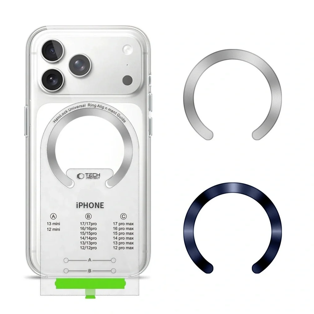 Tech-Protect Magnetic magnetický krúžok pre MagSafe 2ks, modrý/ strieborný orný