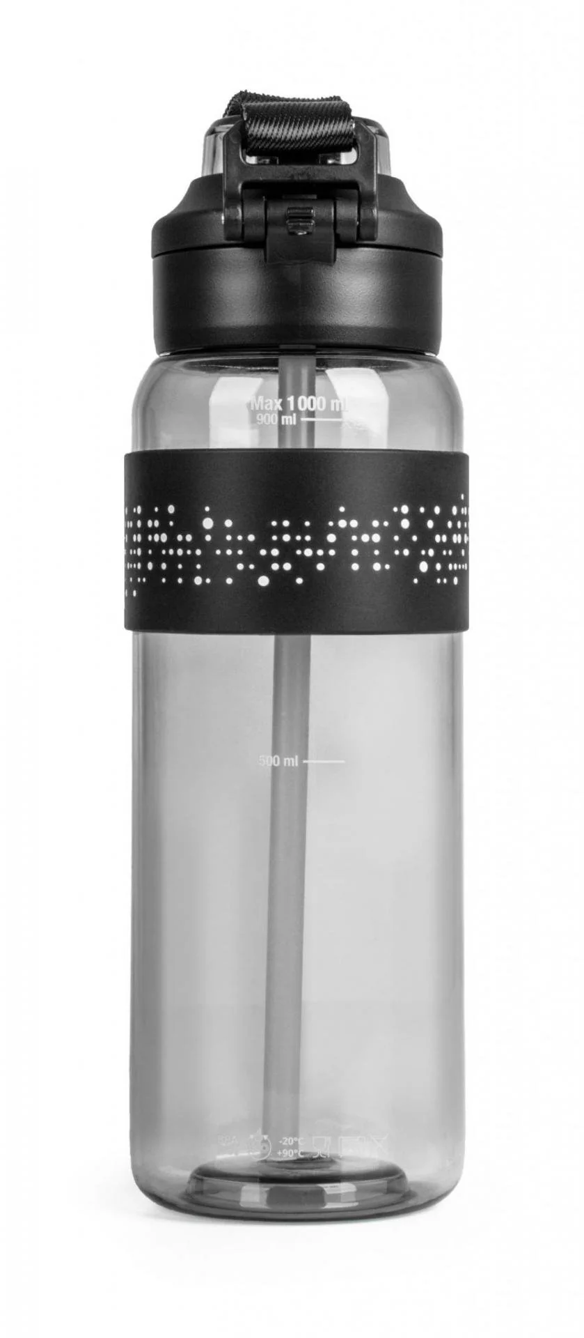 Fľaša G21 na pitie 1000 ml 2v1, sivá G21LAH10CB
