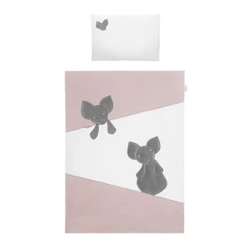 3-dielne posteľné obliečky Belisima Mouse 100/135 ružové ,