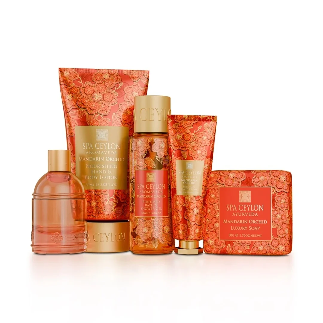 Kozmetická rozmaznávacia súprava - Mandarin Orchid Sada produktov