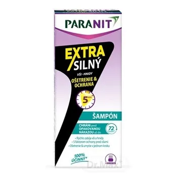 Paranit Extra Silný šampón + hrebeň 1×1 set, šampón 100 ml + hrebeň