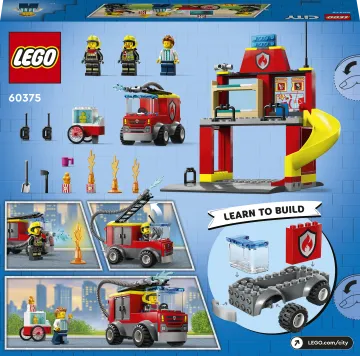 LEGO® City 60375 Hasičská stanica a hasičské auto 1×1 ks, lego stavebnica