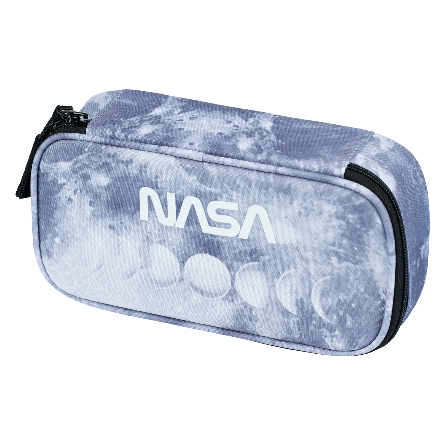Baagl školský peračník etue NASA sivý sivý, oválny