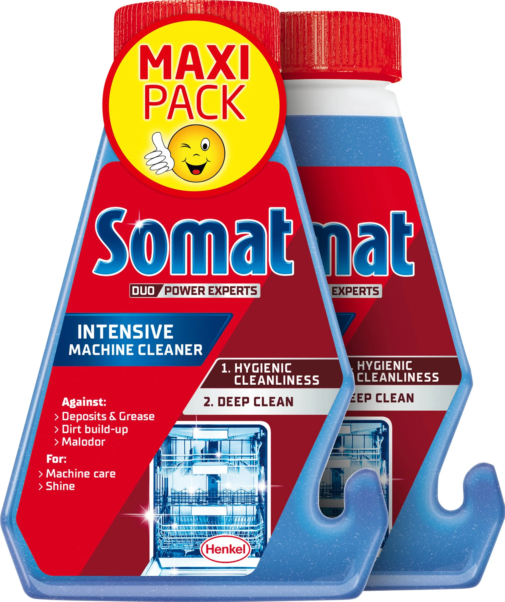 Somat intenzívny čistič umývačky riadu 2×250 ml, čistič umývačky