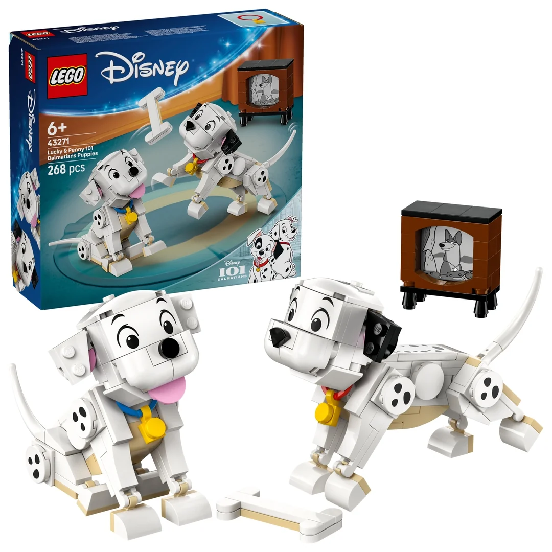 LEGO® │ Disney 43271 Šteniatka Lucky a Penny z filmu 101 dalmatíncov