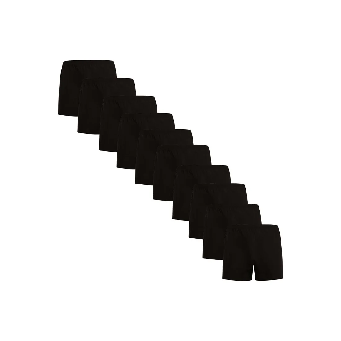 10PACK pánske trenky čierne (10NDTT001) 3XL