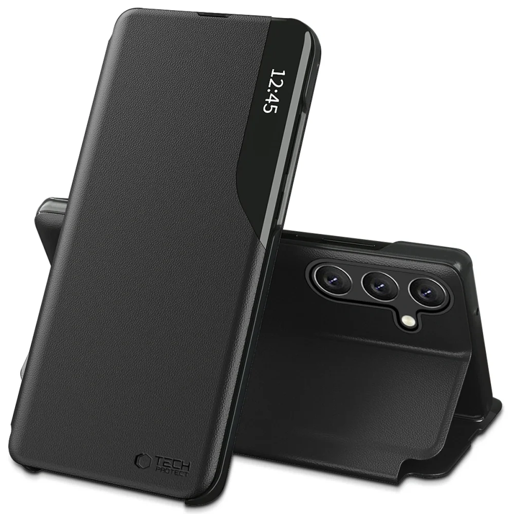 Tech-Protect Smart View knižkové puzdro na Samsung Galaxy A56 5G, čierne ne