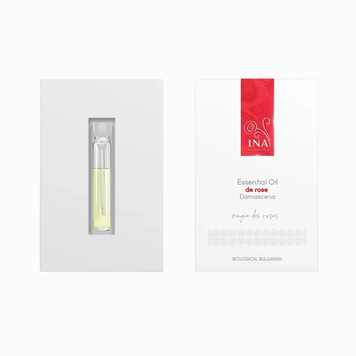 Organický esenciálny ružový olej - 1 g/0,88 ml - INA Essentials