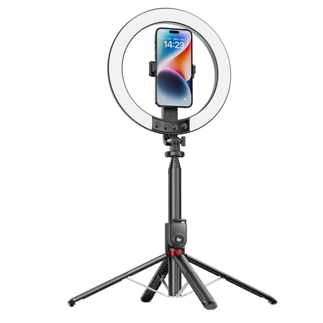 Blavec Aura Pro RGB Selfie kruhové LED svetlo + statív 2.3m, čierne