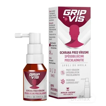 GripVis 1,2 mg/ml sprej do hrdla 1×20 ml, sprej do hrdla