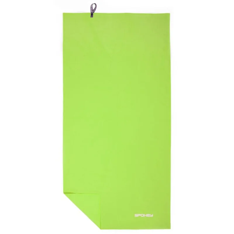 SPOKEY - SIROCCO XL Rýchloschnúci uterák 85x150 cm, zelený s odnímatelnou sponou