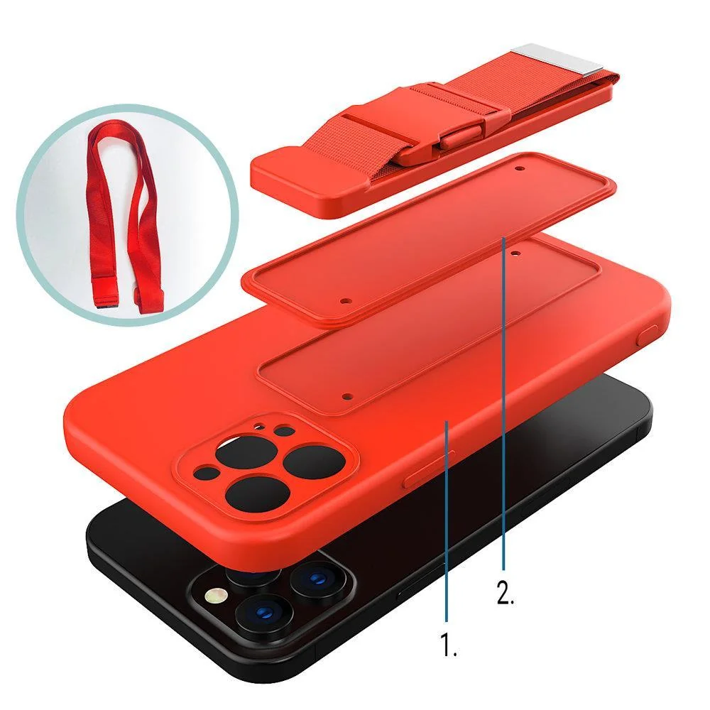 Puzdro Rope Case pre Samsung Galaxy A32 5G - Tyrkysová