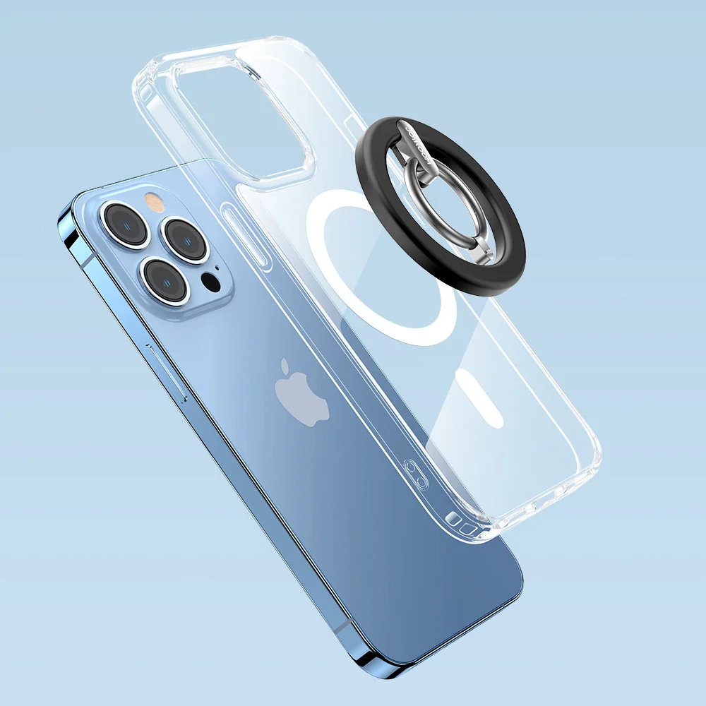 Joyroom Ring magnetický držiak na mobil do auta, čierny