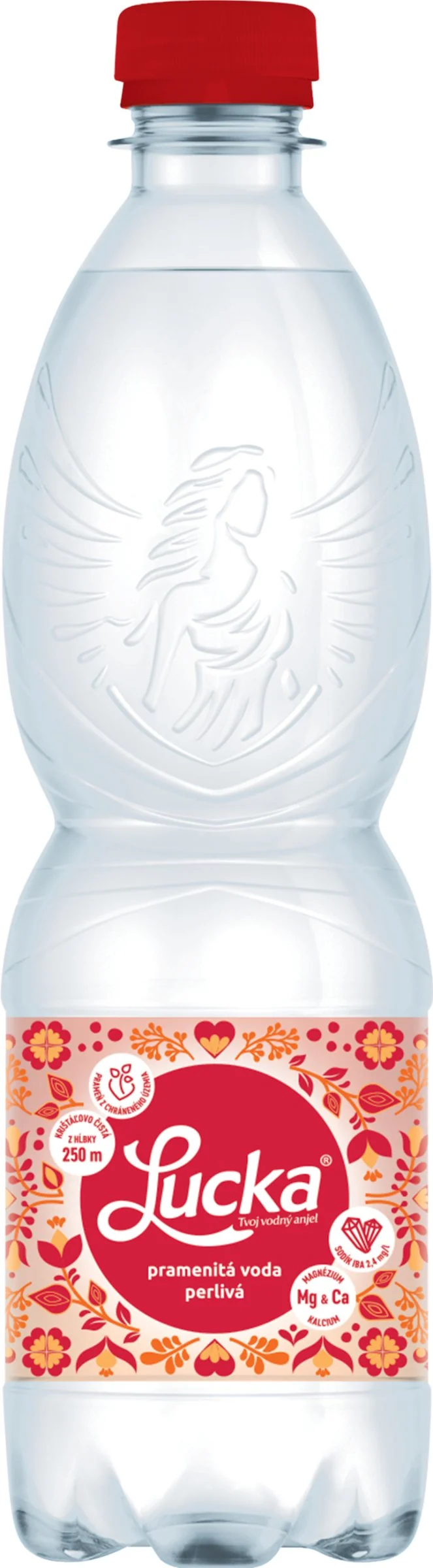 LUCKA - pramenitá voda PERLIVÁ 0,5l 1×500 ml, pramenitá voda