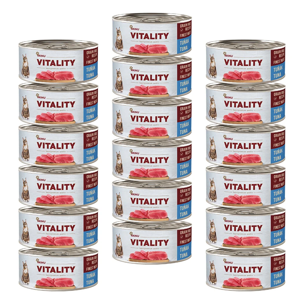 Akinu VITALITY Konzerva s tuniakom pre mačky 18 x 70 g