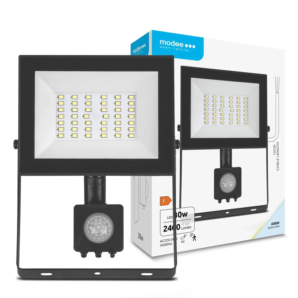 Modee LED svietidlo na stenu 30W 6000K 2400 lumenov so senzorom