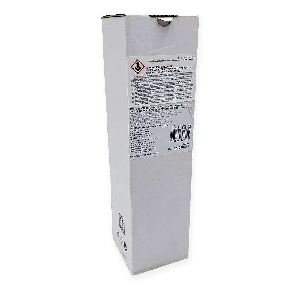 Tuš 1417 pre kaligrafiu a kresbu, zelená, 1000 g Balenie 1 kg