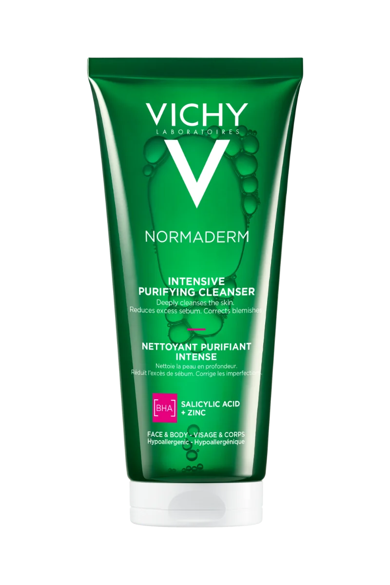 VICHY Normaderm Phytosolution Intenzívny čistiaci gél pre pleť so sklonom k akné 200 ml 1×200 ml, čistiaci gél