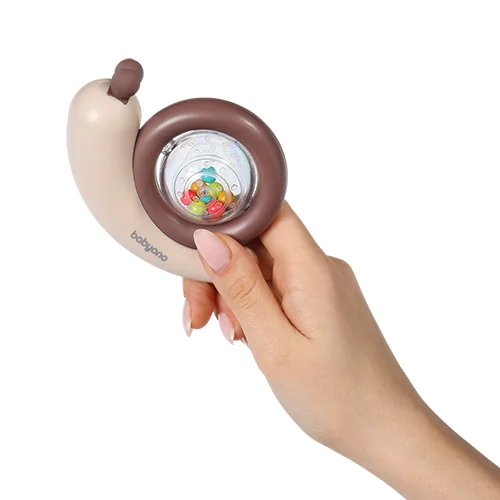 BABYONO Hrkálka slimáčik 3m+ 1×1 ks, hrkálka
