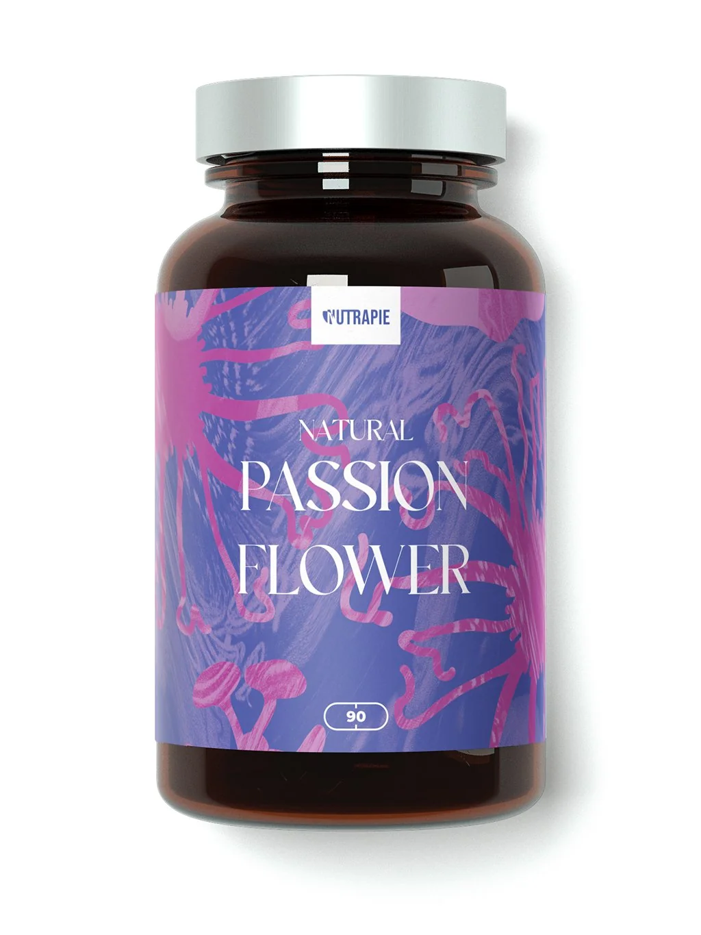 Nutrapie Natural Passionflower 1×90 kapsúl, výživový doplnok na spánok a relaxáciu